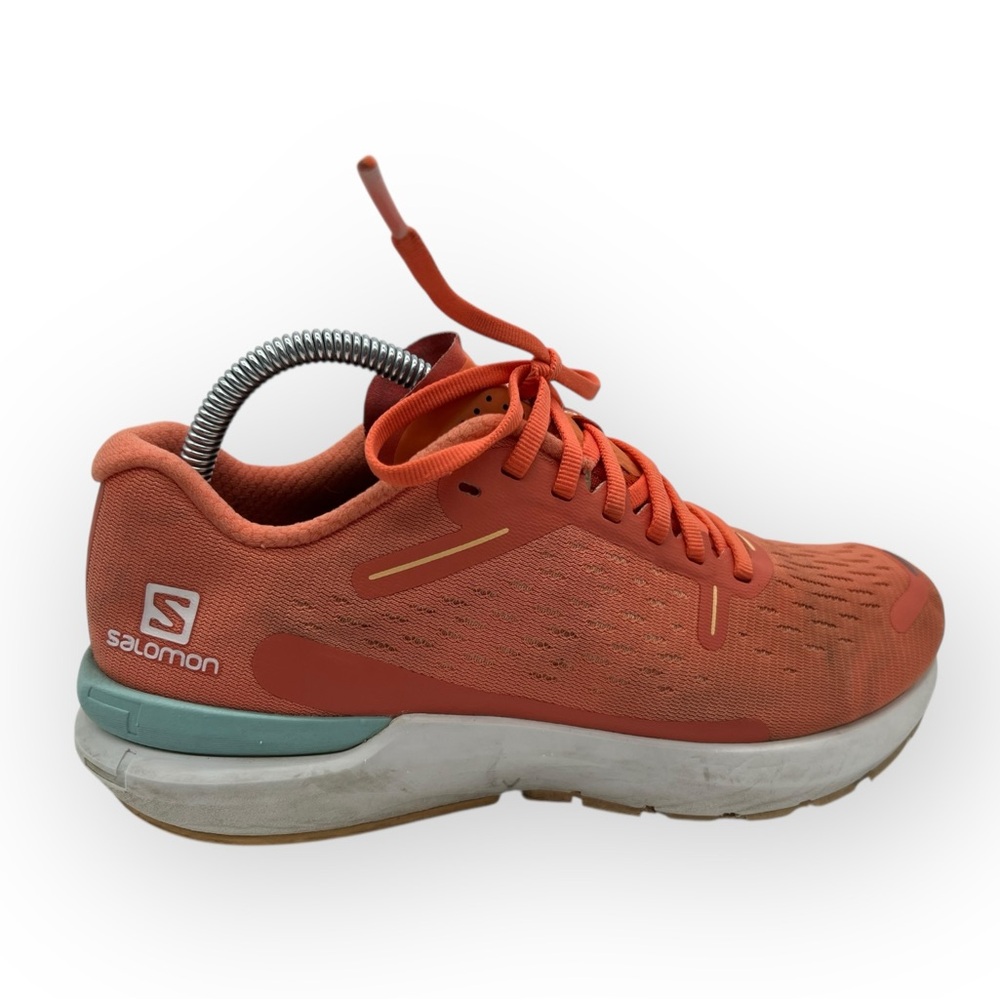 Salomon Women's Orange Athletic Running Shoes with Teal Accent